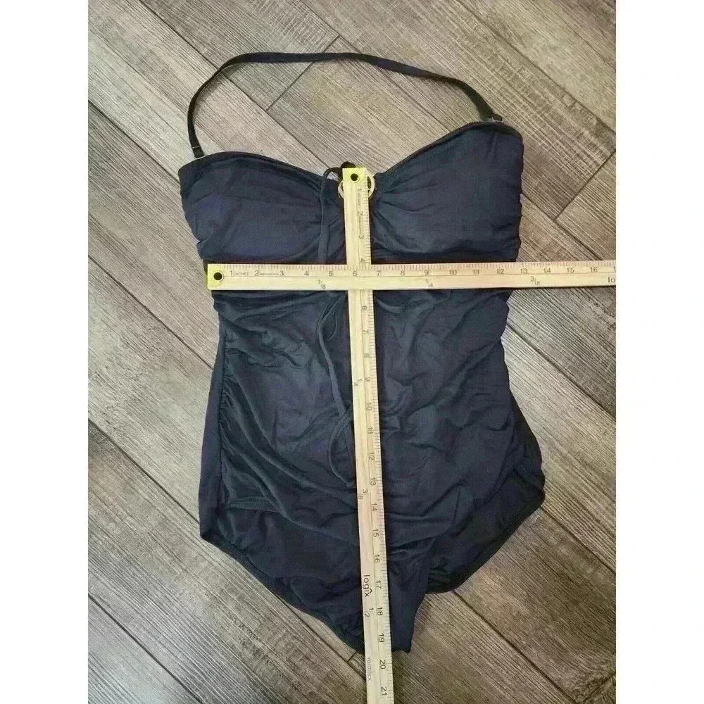 Michael Kors Women's One Piece Swimsuit High Neck Swim Bathing Suit Size 12 - Picture 5 of 5